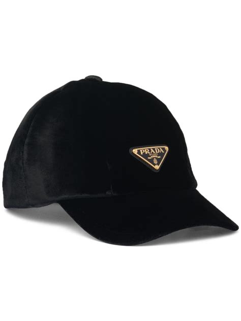 Prada Velvet Baseball Cap 